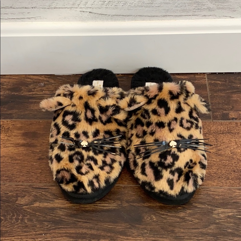 Kate spade cheetah print slippers